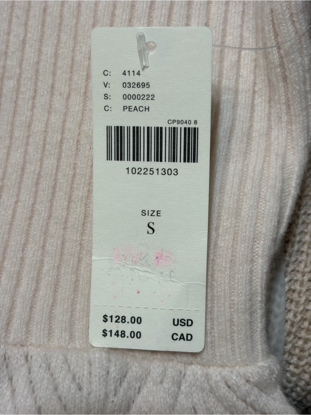 NWT. Anthropologie Mock-Neck Cashmere Blend Sweater Tee - Picture 8 of 9